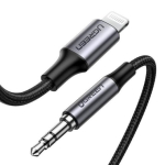 Ugreen 70509 3.5mm Lightning mobiiltelefoni kaabel, H&otilde;be 1 m