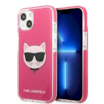 Karl Lagerfeld KLHCP13STPECPI k&otilde;vakestaga &uuml;mbris iPhone 13 mini 5,4" jaoks / fuchsia