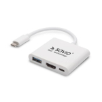 Savio multimeedia adapter Type-C -> HDMI (4K @ 30Hz, 1080P @ 60Hz) + USB 3.0