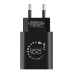 OBAL:ME seinak&uuml;lgne laadija USB-A 18W / must