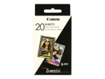 ZP-2030 20 sheets Photo Paper White 5 x 7.6 cm