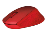 Logitech M330 SILENT PLUS Mechanical Wireless Mouse Punane