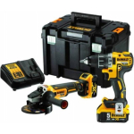 Dewalt Elektrit&ouml;&ouml;riistade komplekt (DCG405 + DCD791) 18V 2X5Ah TStak