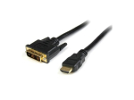 StarTech.com 6ft (1,8m) HDMI to DVI kaabel, DVI-D to HDMI kuvakabel (1920x1200p), must, 19-pin HDMI mees to DVI-D mees kaabladapter, digitaalne M