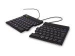 R-Go Split Ergonomiske tastatur, QWERTZ (), sort, kablet Tastatur Kabling Tysk
