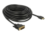 Delock 10m Video Adapteri Kaabel Must