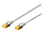 DIGITUS Professional CAT 6a Kaitstud foolium- ja vasktr&otilde;mbelis SFTP 25cm &uuml;henduskabel Grey