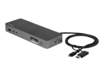 StarTech.com USB-C & USB-A dok, h&uuml;briidne universaalne s&uuml;learvuti dokija kahe monitoriga 4K 60Hz HDMI ja DisplayPort, 60W toitega