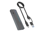 Raidsonic Icy Box M.2 SATA/NVMe SSD korpusega USB 3.2 Gen 2 Type-C ja RGB valgustus Garantii IB-1826MCL-CU31 kuud