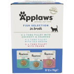 APPLAWS kala valik multipack puljongis - m&auml;rg kassitoit - 12x70g