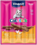 VITAKRAFT CatStick Mini linnulihaga ja maksaga - kassi maius - 3 tk