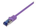 LogiLink Professionaalne Ultraflex CAT 7 (kaabel)/CAT 6a (pistikud) S/FTP 1m paatkaabel Lilla RAL 4005