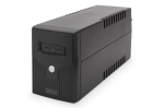DIGITUS liiniline UPS 600VA/360W 12V/7Ah x1 akku 2x CEE 7/7 AVR RJ-11 LED-ekraan