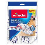 Vileda Turbo 3in1 Microfiber Mop Refill - 1 pc, White