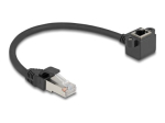 DeLOCK CAT 6 Folded Unshielded Twisted Pair (F/UTP) 25cm V&otilde;rgu pikenduskaabel Must