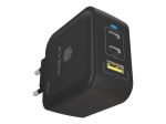 ICY BOX 65W Adapter with 1xUSB-A 2.0 and 2xUSB-C