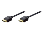 DIGITUS HDMI kaabel Ethernetiga 1m must