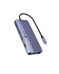 Raidsonic Icy Box Travel Dock 12-in-1, 3x video v&auml;ljund (2x HDMI + 1x VGA) IB-DK4062-CPD