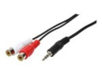 LogiLink audio kaabel must 20cm