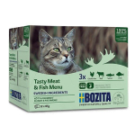 BOZITA Maitsvad liha & kala men&uuml;&uuml; želees Kastis niisked kassitoit 12x85g