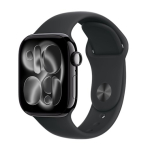 Apple Watch Series 11 (2025) LTE 42mm Tumeroost Alumi Case koos Sporiribaga S/M Must