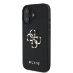 Guess PU Grained 4G Metal Logo &uuml;mbris Apple iPhone 16 jaoks