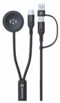 Swissten juhtmevaba 2in1 laadimiskaabel Samsung Galaxy Watch jaoks / 2x USB-C / USB 1.2m