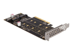 DeLOCK PCI Express x8 kaart 2 sisese NVMe M.2 Key M bifurkatsiooni salvestuscontroller