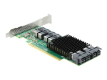 DeLOCK PCI Express x16 kaart 8 x sisemise SFF-8643 NVMe salvestuscontrollerini