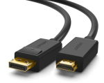 Ugreen 10239 DisplayPort HDMI Kaabel Adapter, 1.5 m Must