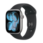 Apple Watch Series 11 (2025) LTE 46mm Space Grey Alumi Case koos Musta Sporiribaga M/L Must