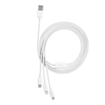 Baseus Superior seeria kiirlaadimise andmesidekaabel USB-A USB-C/microUSB/Lightning 3.5A 1m / stellar white