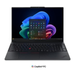Lenovo ThinkPad E16 Gen 3 (Intel) Copilot+ PC with Intel Core Ultra 7 258V Laptop, 16-inch WUXGA, 32 LPDDR5x-SDRAM, 512 SSD, Wi-Fi 6E (802.11ax), W