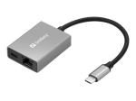 Sandberg USB-C 1Gbps V&otilde;rukaablikandeja