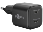 Goobay 35W PD 2-Port USB GaN Charger Black