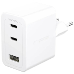 empower by PanzerGlass Turbo 70W GaN Adapter koos 2xUSB-C ja USB-A-ga