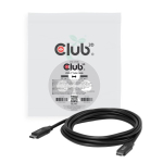 CLUB3D CAC-2506 USB-C kuni USB-C kaabel 2m 0Gbps 240W Must