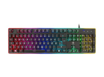 DELTACO GAMING Membraniline RGB klaviatuur Juhtmega Saksa keeles