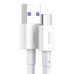 Baseus Superior seeria kiirlaadimise andmesidekaabel USB-A - USB-C 66W 2m / valge