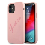 Guess GUHCP12SLSVSPI Script Vintage Hardcase iPhone 12 mini jaoks 5,4" / roosa