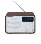 BLAUPUNKT PP7BT kaasaskantav raadiosaatevastuv&otilde;tja Bluetooth ja USB-ga, v&auml;rvus: pruun puit/valge