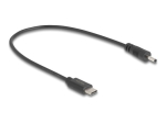 DeLOCK 24 pin USB-C kuni 3.0 mm DC toitekaabel, 27cm