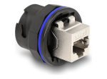 DeLOCK CAT 6a Shielded Twisted Pair (STP) Network Coupler Black