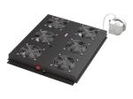 DIGITUS Professional DN-19 FAN-4-SRV-B riiul koos 2 ventilaatoriga 1-pack must