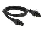 Delock 50cm toitekaabel, must