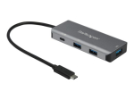 StarTech.com 4-portine USB-C hub 3x USB-A 1x USB-C - 10Gbps USB 3.1 Gen 2 Type C hub - 100W Power Delivery passthrough laadimine - kaasaskantav hub...