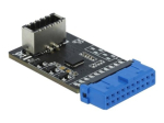 Delock USB 3.2 Gen 1 Internal to External Adapter Pin Header Black