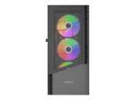 GEMBIRD arvuti korpus Fornax 4300 ATX - ARGB taustavalgustus must