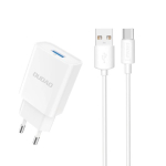 Dudao A4EU 10Watt adapter 1xUSB-A (sisaldab USB-A to USB-C kaablit)