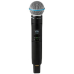 Shure SLXD2+/B58=-G65 Handheld Transmitter with Beta&reg; 58A Capsule (470&ndash;606 MHz)
